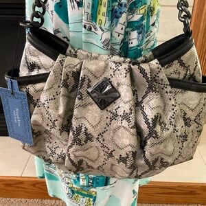 NWT Simply Vera Vera Wang (Kohl’s) Snake Skin Look Shoulder Handbag